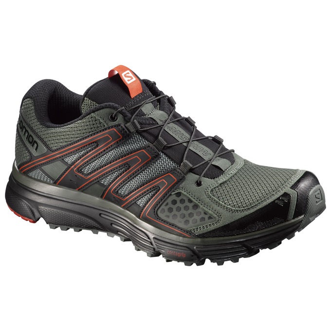 Zapatillas Trail Running Salomon Hombre Verde Oliva / Negras - Salomon Argentina X-MISSION 3 ,529486